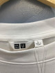 Uniqlo U Airism Cotton Crew Neck Oversized T-Shirt White Sz L