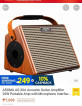 Aroma portable dual amplifier for acoustic guitar and vocals