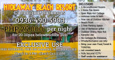 Hideaway Beach Resort Calatagan Batangas